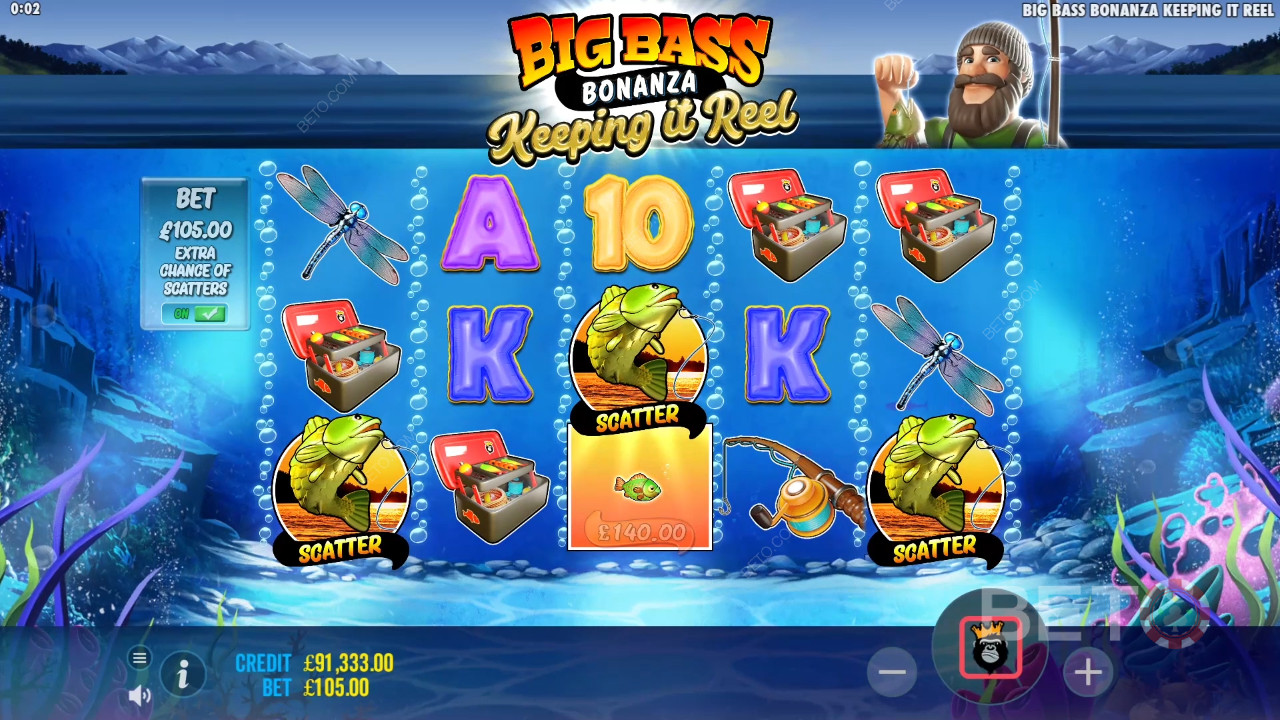 BETO 老虎機的 Big Bass - Keeping it Reel 評論