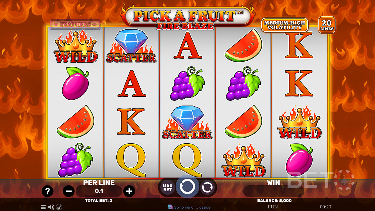 Pick A Fruit Fire Blaze 免費遊戲