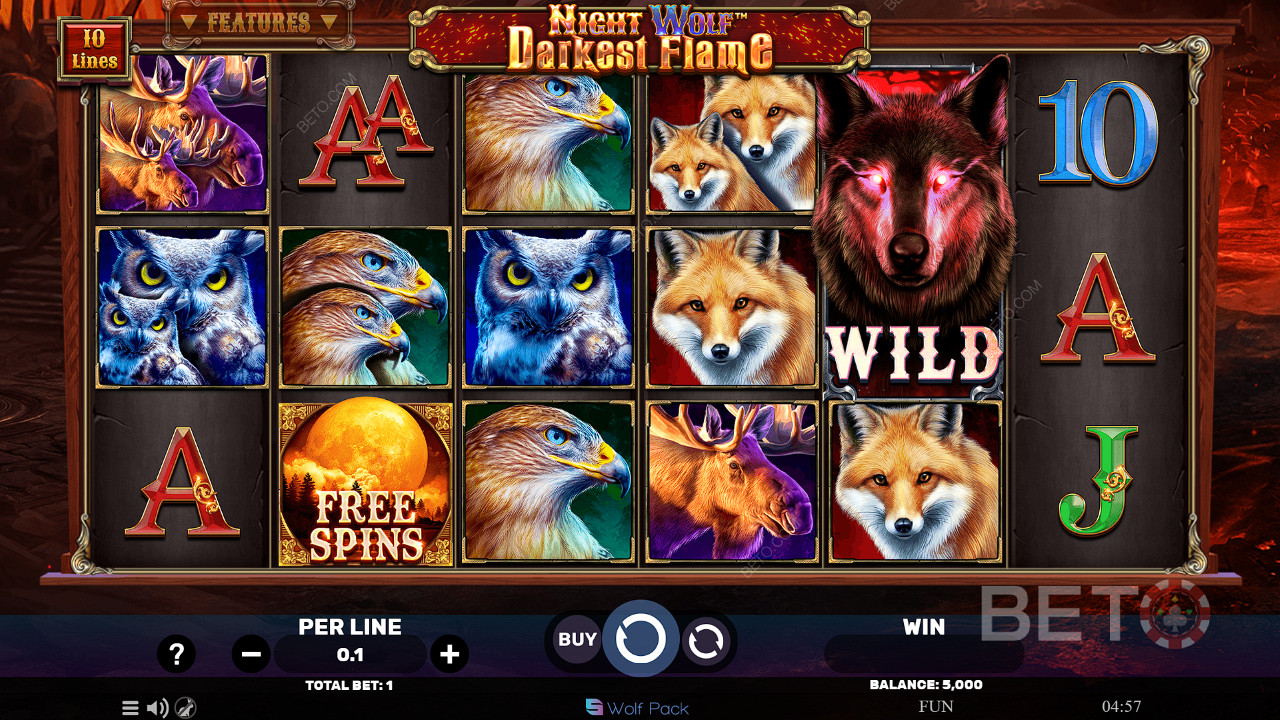 Night Wolf Darkest Flame 免費遊戲