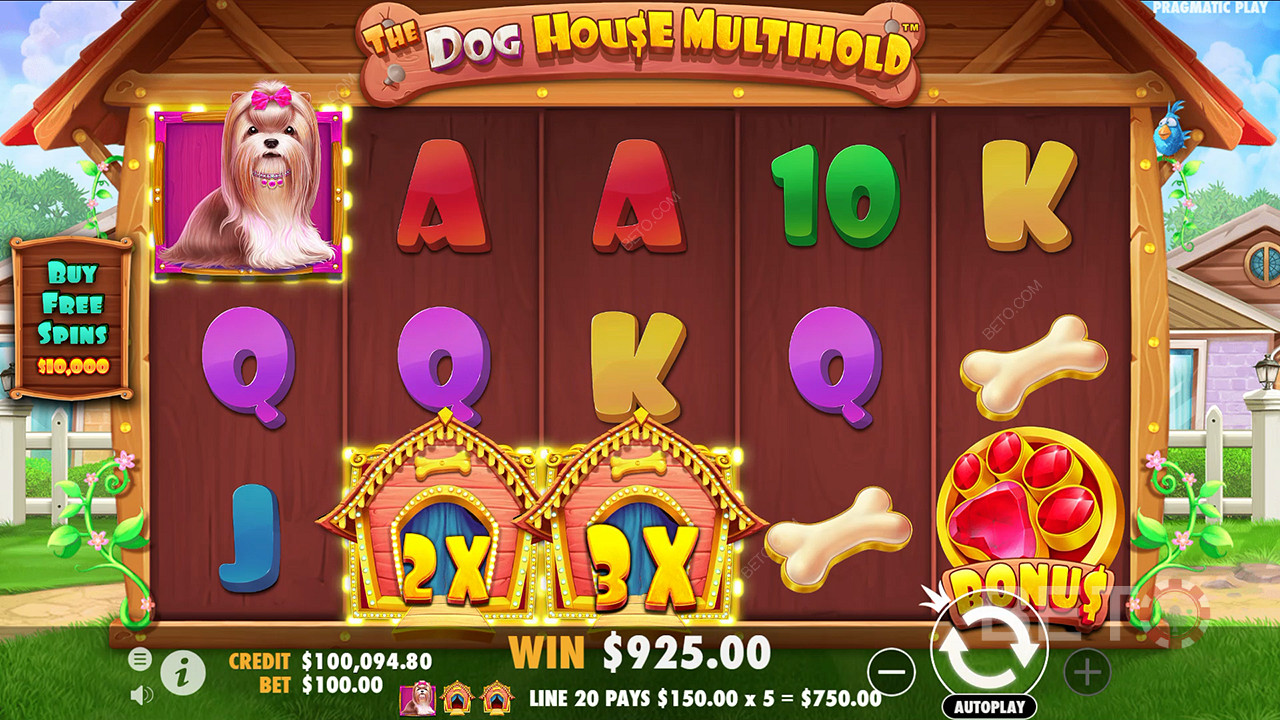 The Dog House Multihold》實用Pragmatic Play解釋的獎勵功能