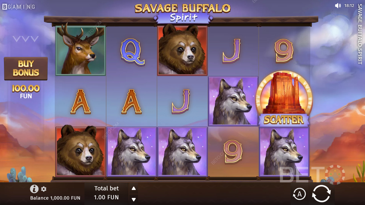 BETO 老虎機的 Savage Buffalo Spirit 評論
