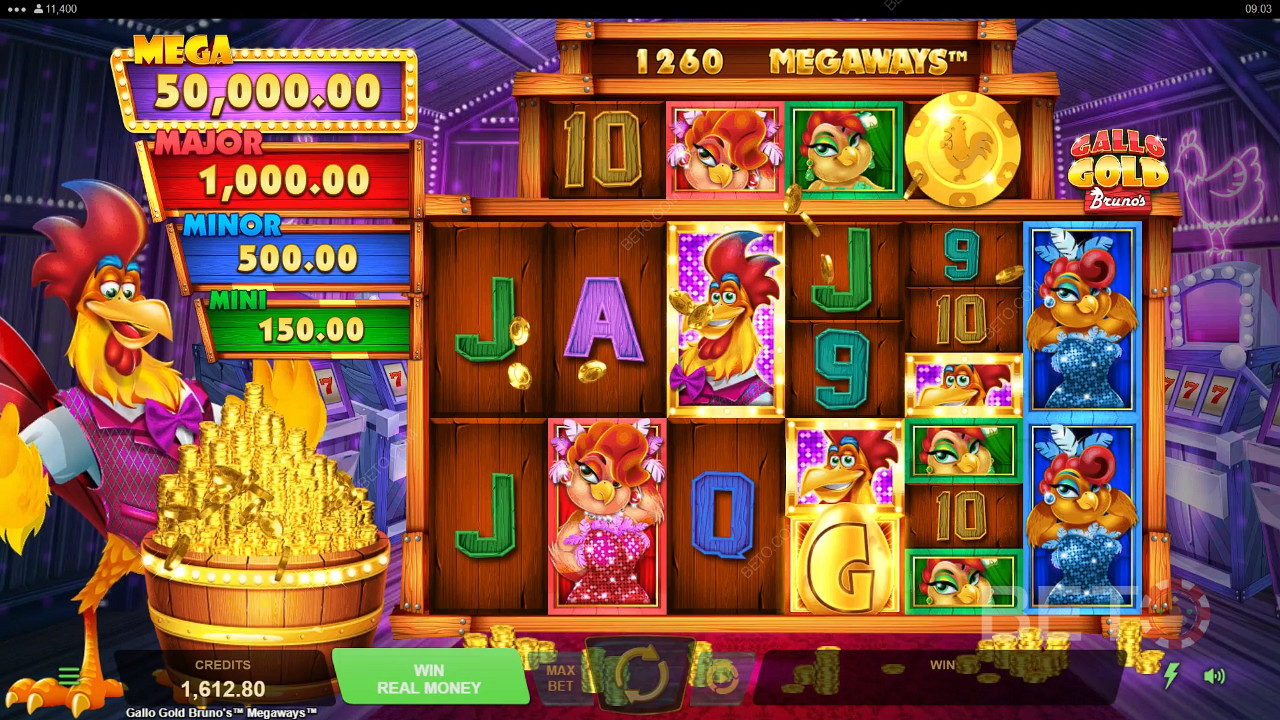 Gallo Gold Bruno's Megaways 免費遊戲