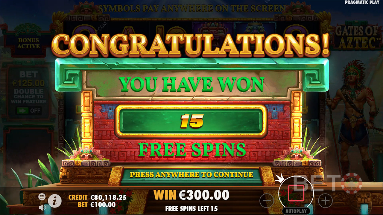 在 Gates of Aztec Slot Online 中贏取 5,000 倍賭注！