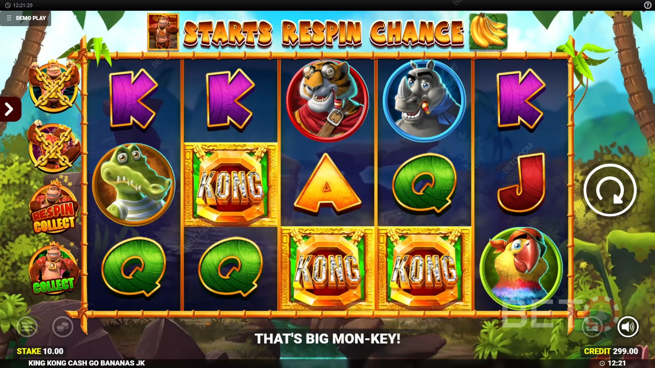 BETO 老虎機的 King Kong Cash Go Bananas 評論
