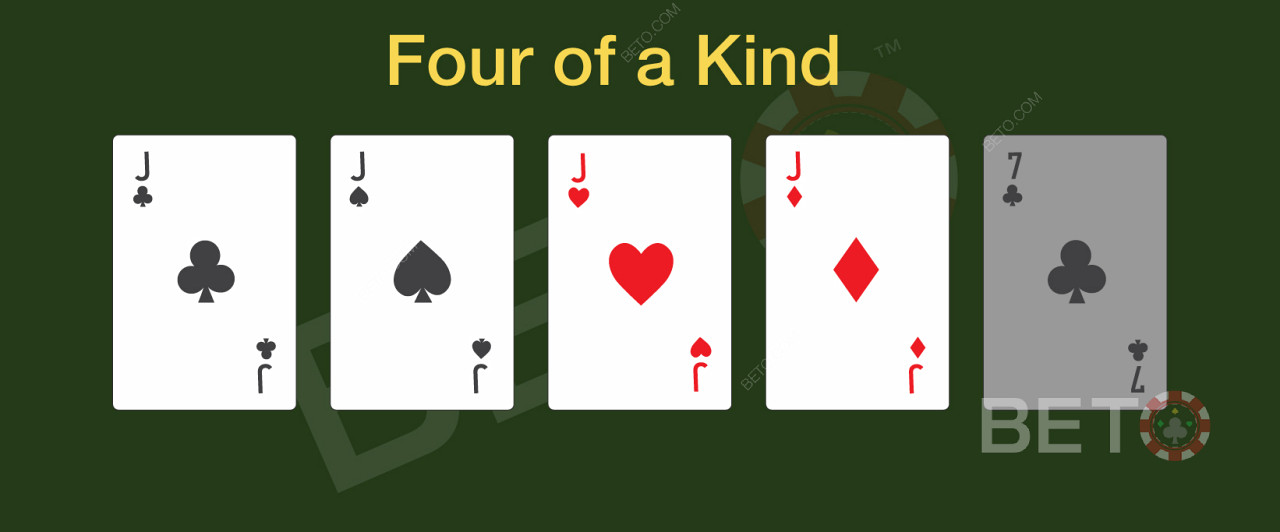 撲克中的四種