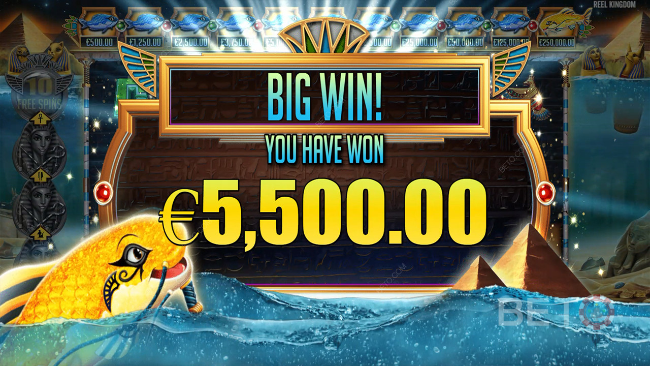 在魚眼老虎機線上遊戲中贏取 10,000 倍賭注！