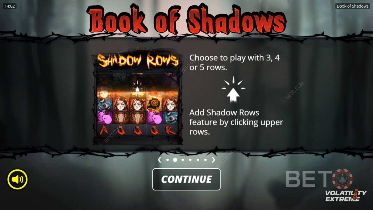 在 Book of Shadows 老虎機中解鎖所有 5 行或僅玩 3 行
