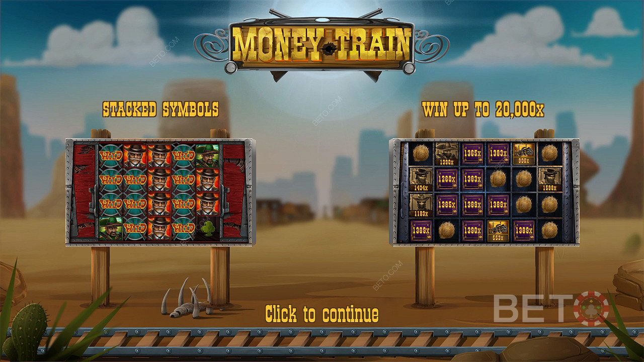 在 Money Train 線上老虎機中盡情享受 20,000 倍賭注的最大贏獎