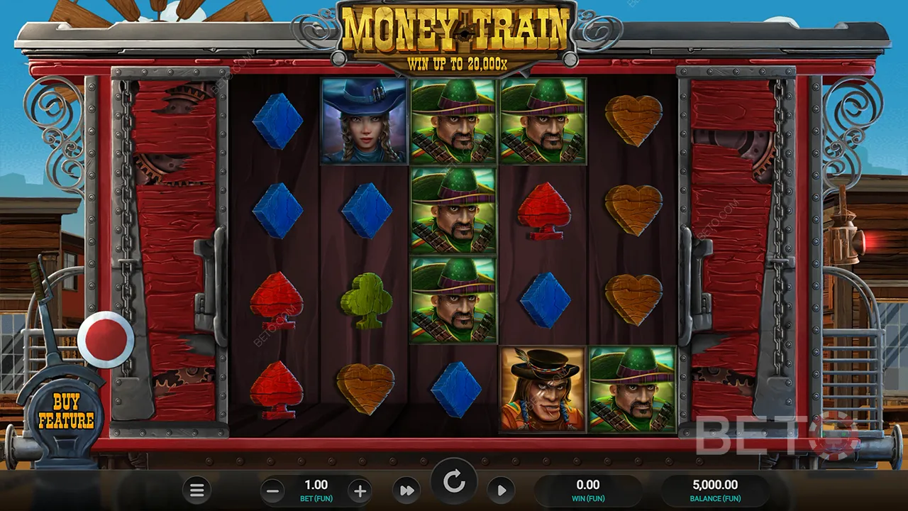 金錢火車視頻老虎機的遊戲玩法