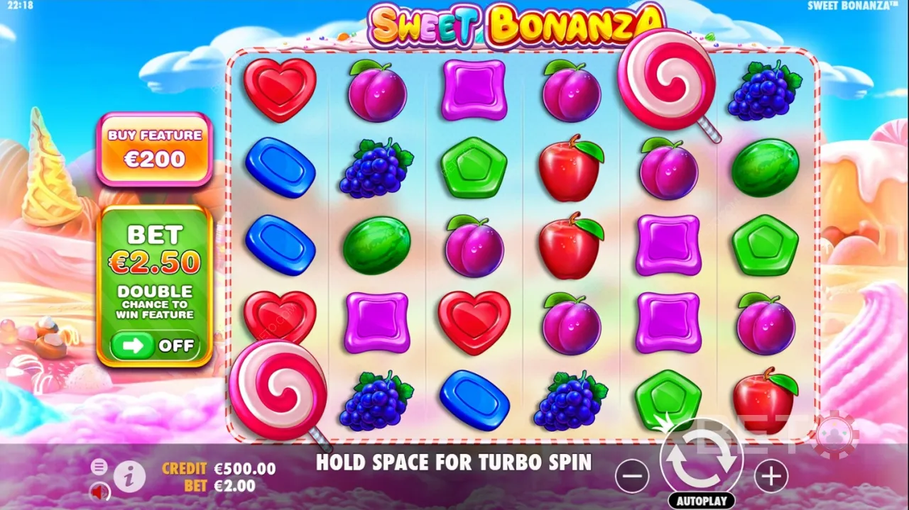 Sweet Bonanza老虎機演示遊戲視頻。 RTP高於96%