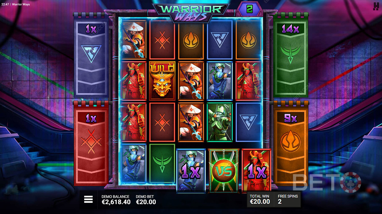 BETO 老虎機的 Warrior Ways 評論