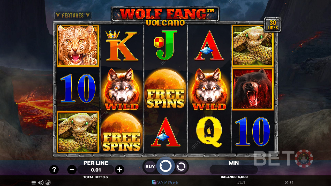 Wolf Fang - Volcano 免費遊戲