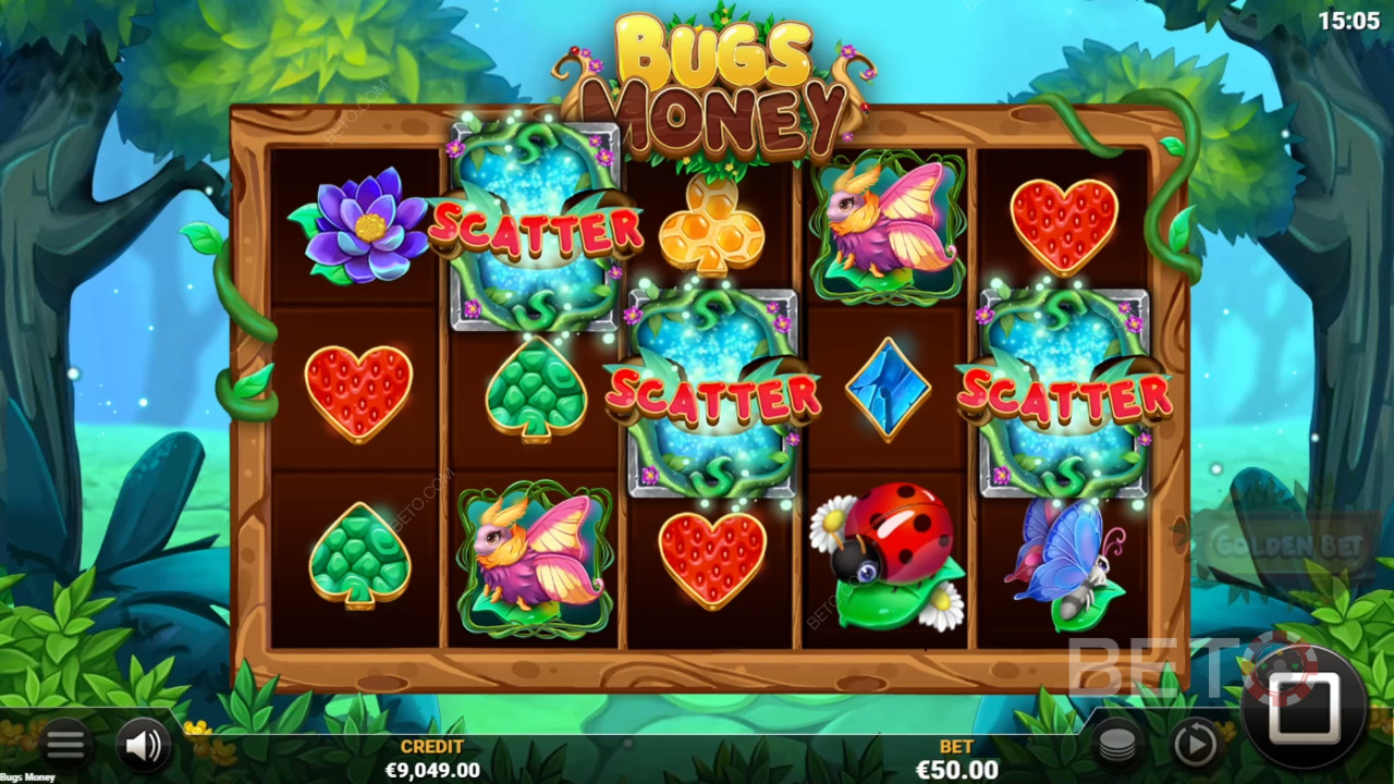 BETO 老虎機的 Bugs 金錢評論
