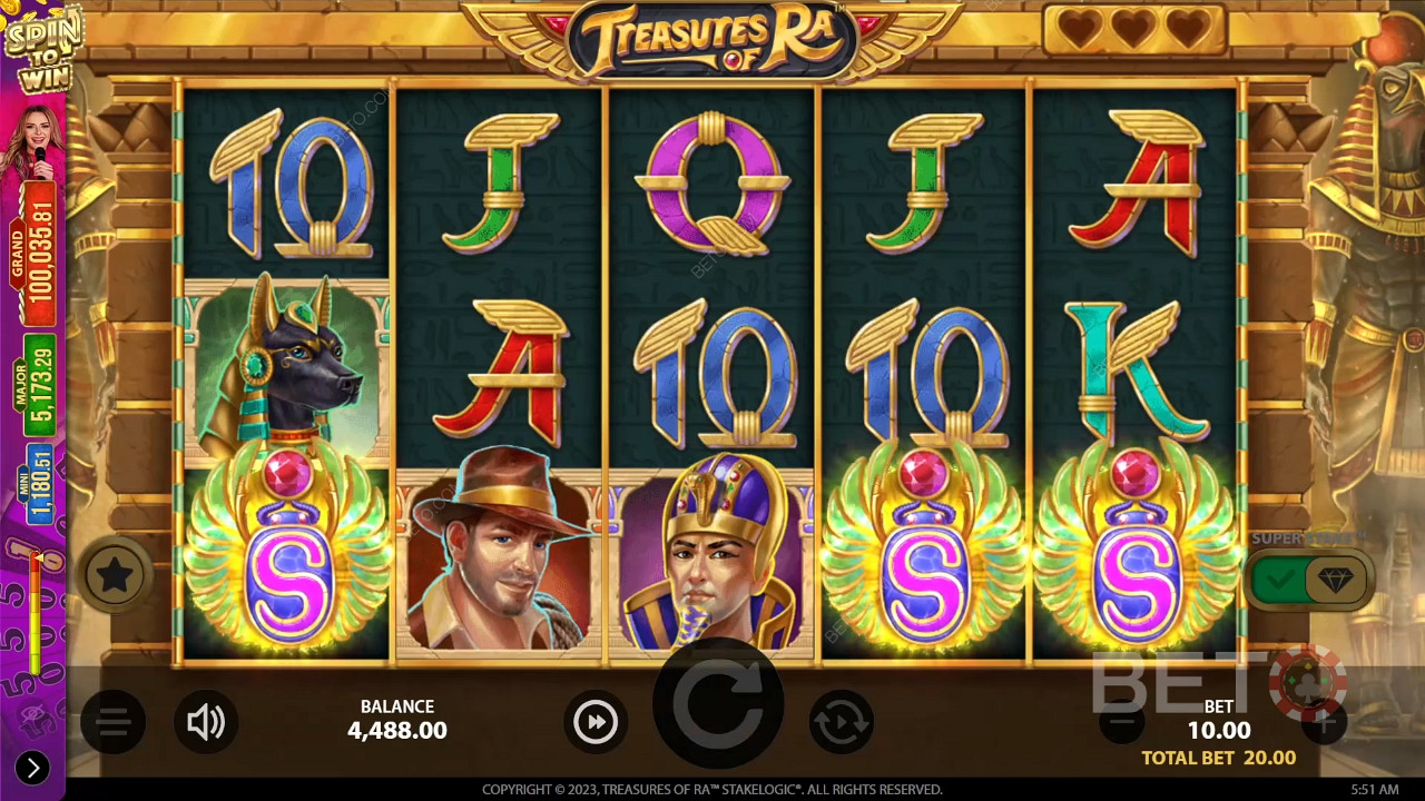 Treasures of Ra 免費遊戲