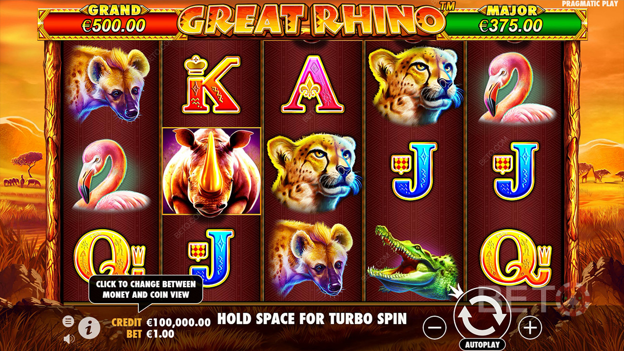 如何玩Pragmatic Play的 Great Rhino