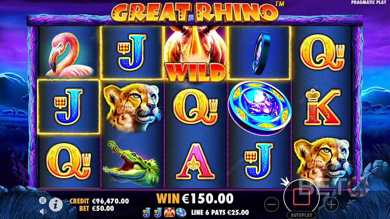 Pragmatic Play的 Great Rhino 獎勵功能詳解