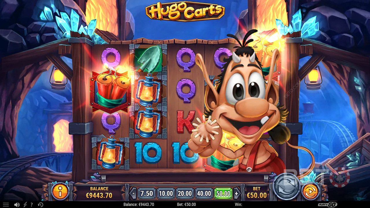 BETO 老虎機的Hugo Carts 評論