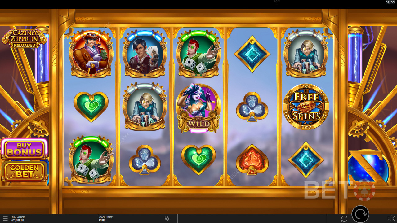 Cazino Zeppelin Reloaded 免費遊戲