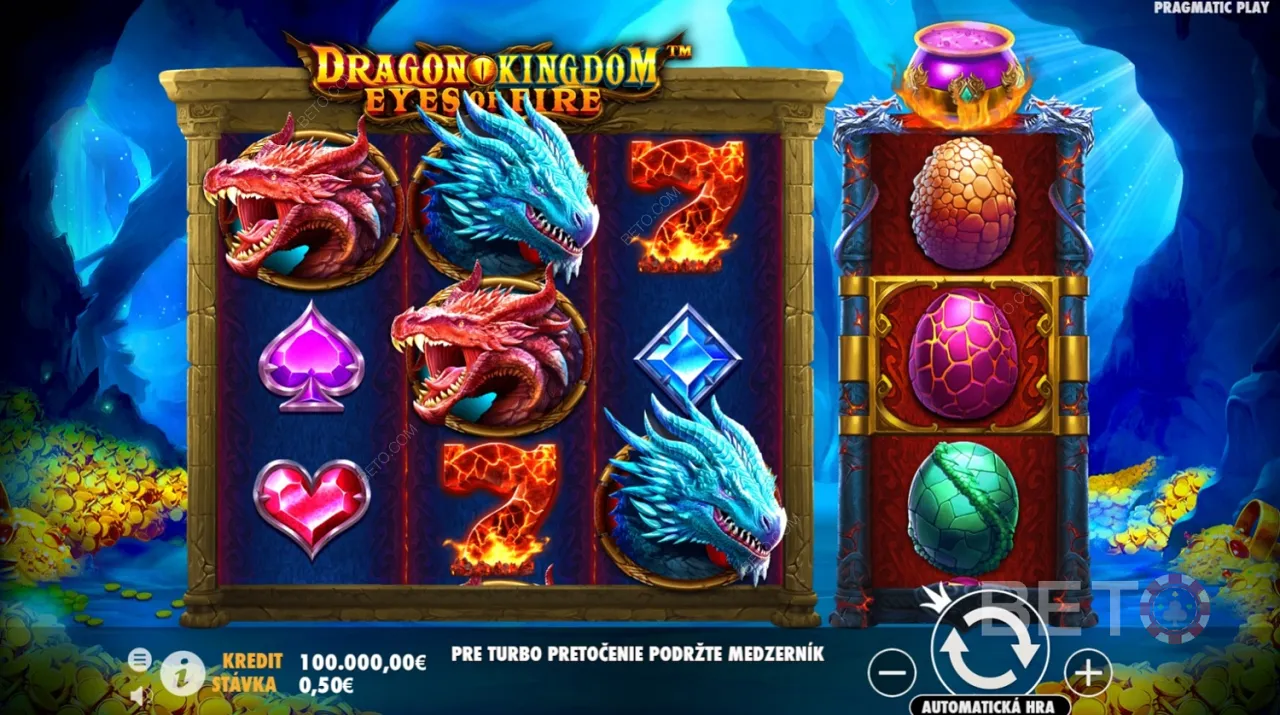 Dragon Kingdom Eyes of Fire視頻插槽的遊戲玩法