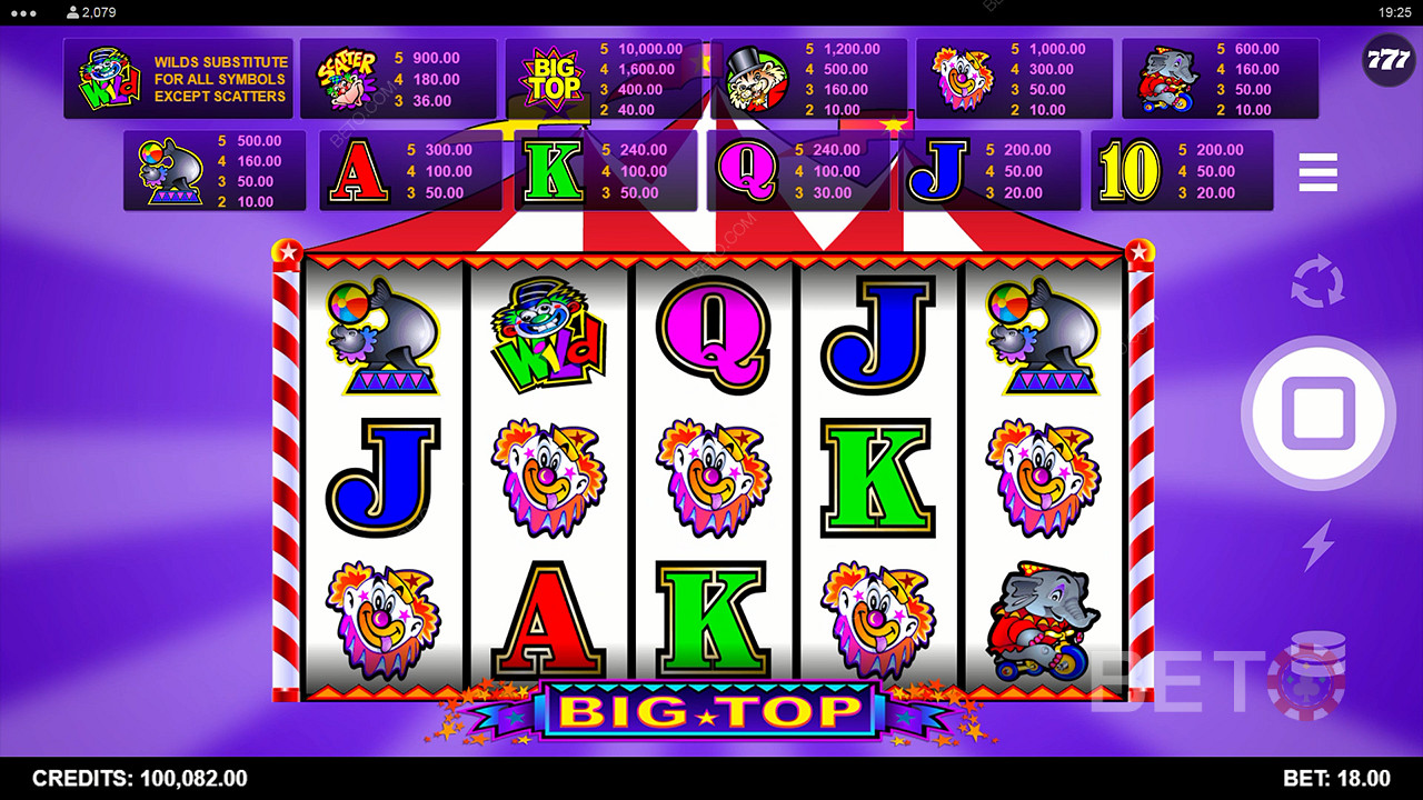 Big Top 免費遊戲