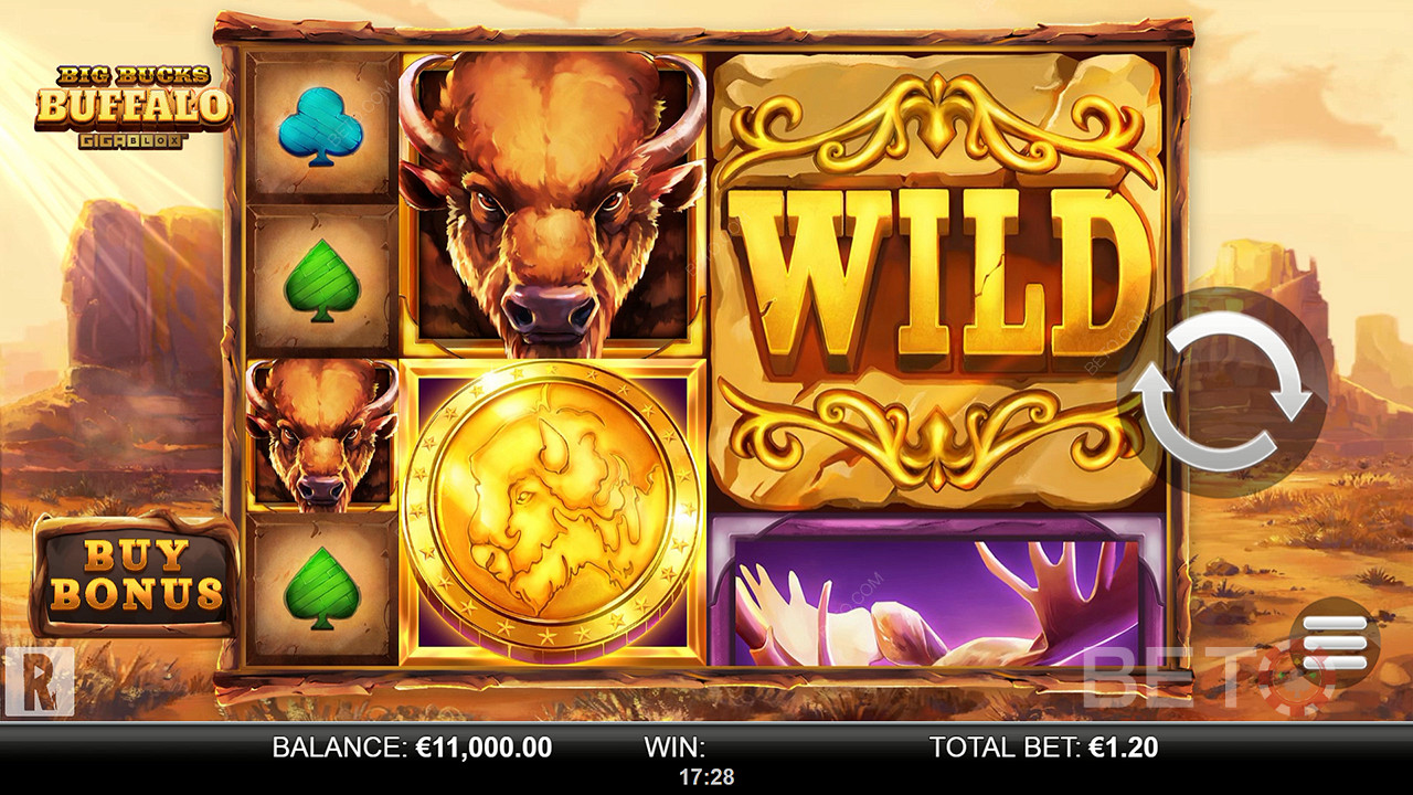 Big Bucks Buffalo Gigablox 免費遊戲