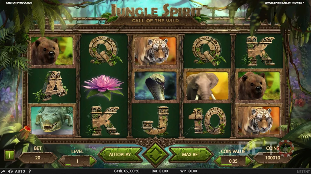 Jungle Spirit: Call of the Wild視頻老虎機遊戲
