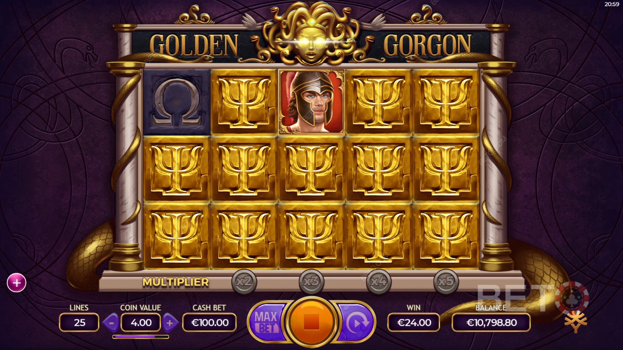 BETO 老虎機的 Golden Gorgon 評論