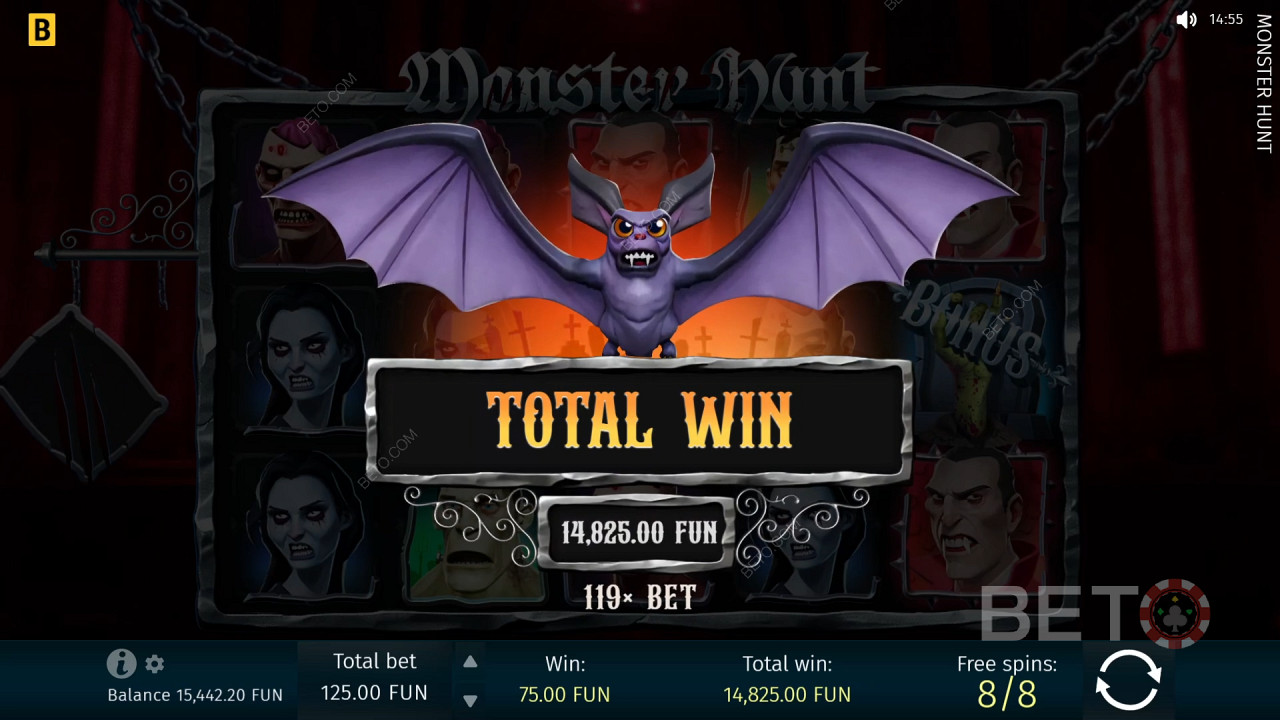 在 Monster Hunt 視訊老虎機中贏取 1,299 倍賭注！