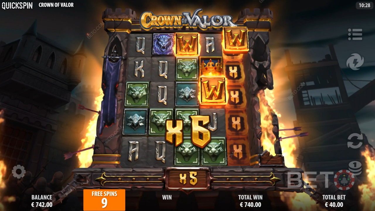 Quickspin解釋《Crown of Valor》中的獎勵功能