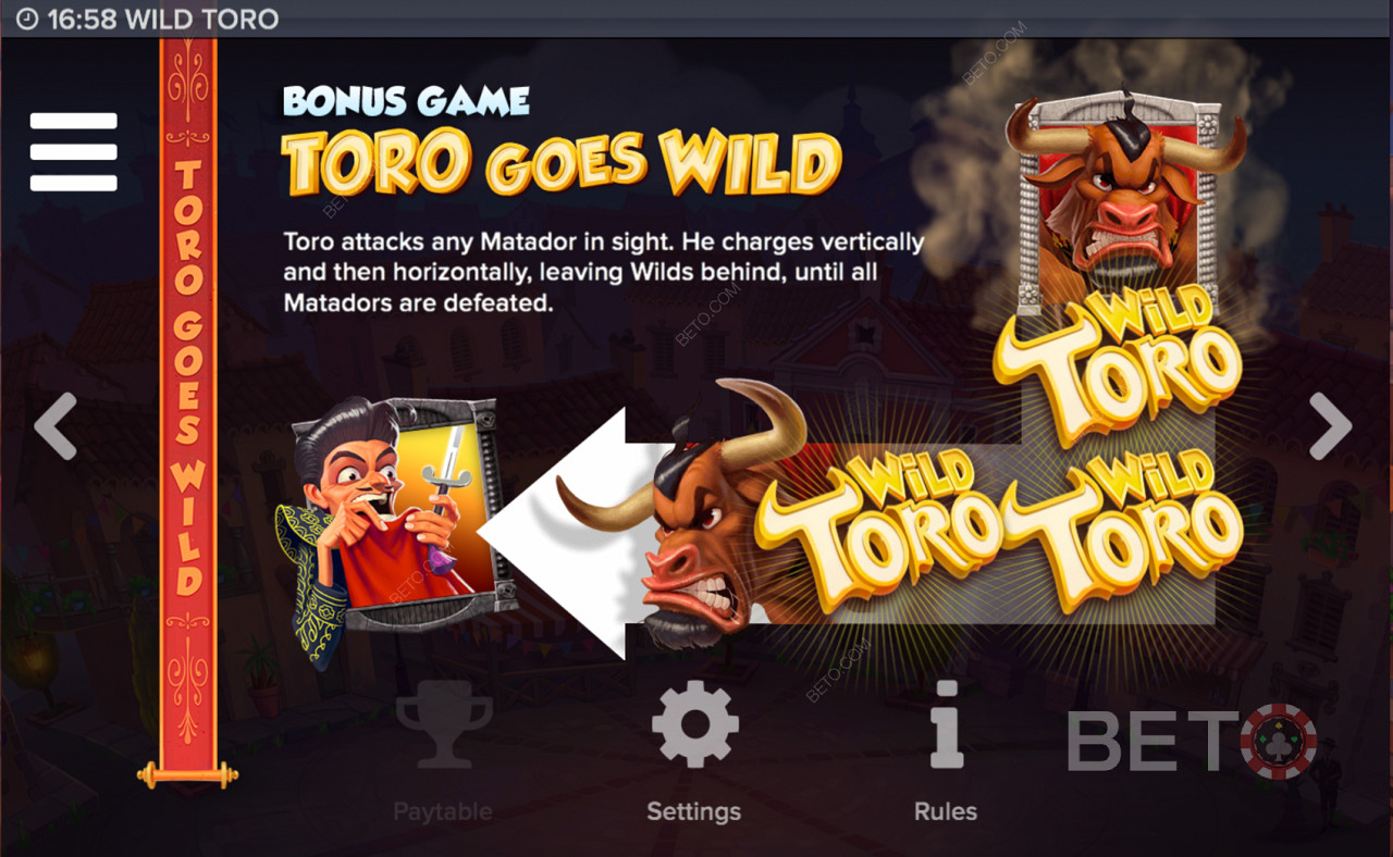 Wild Toro老虎機的特殊功能