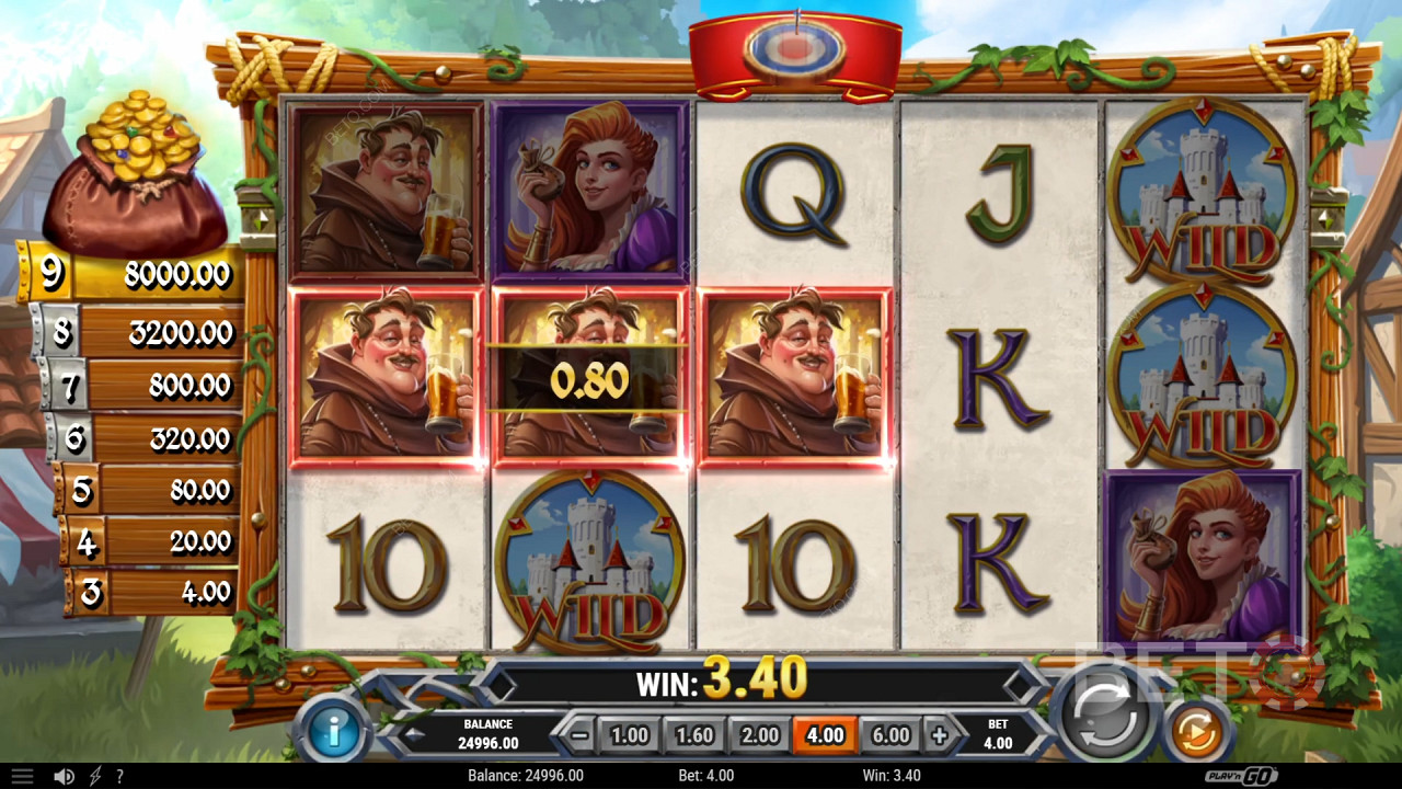 在 Sherwood Gold Slot 老虎機中贏得 6,500 倍賭注！