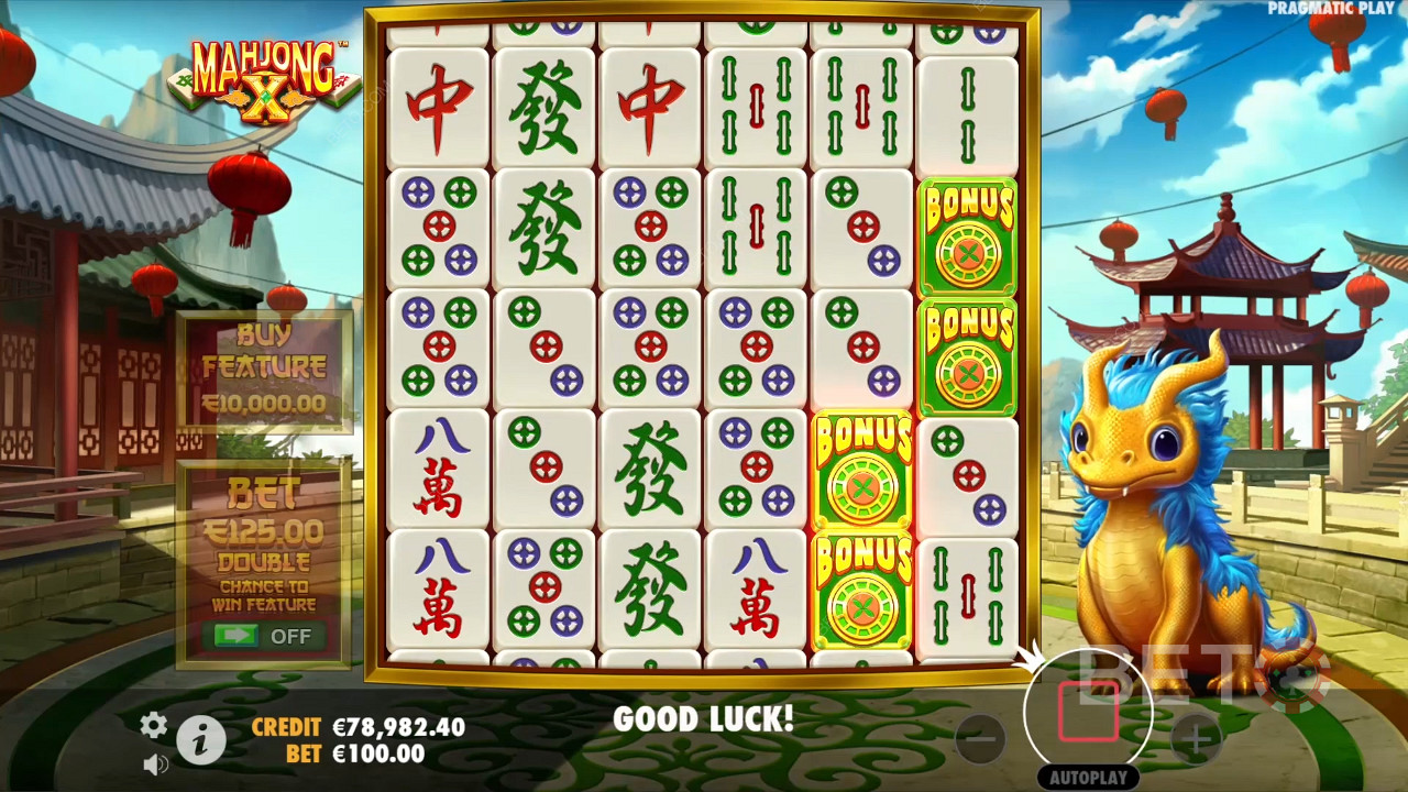 Mahjong X 中Pragmatic Play解釋的獎勵功能