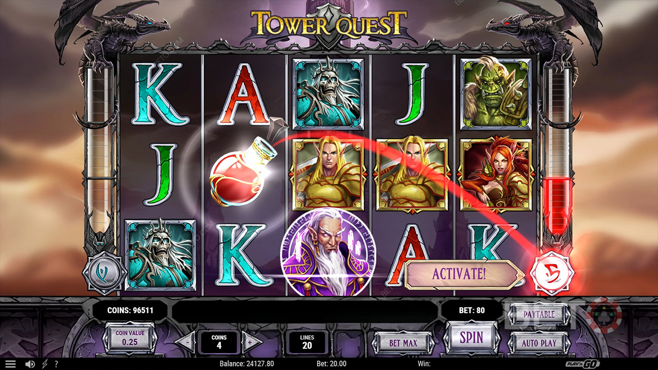 BETO 老虎機的 Tower Quest 評論