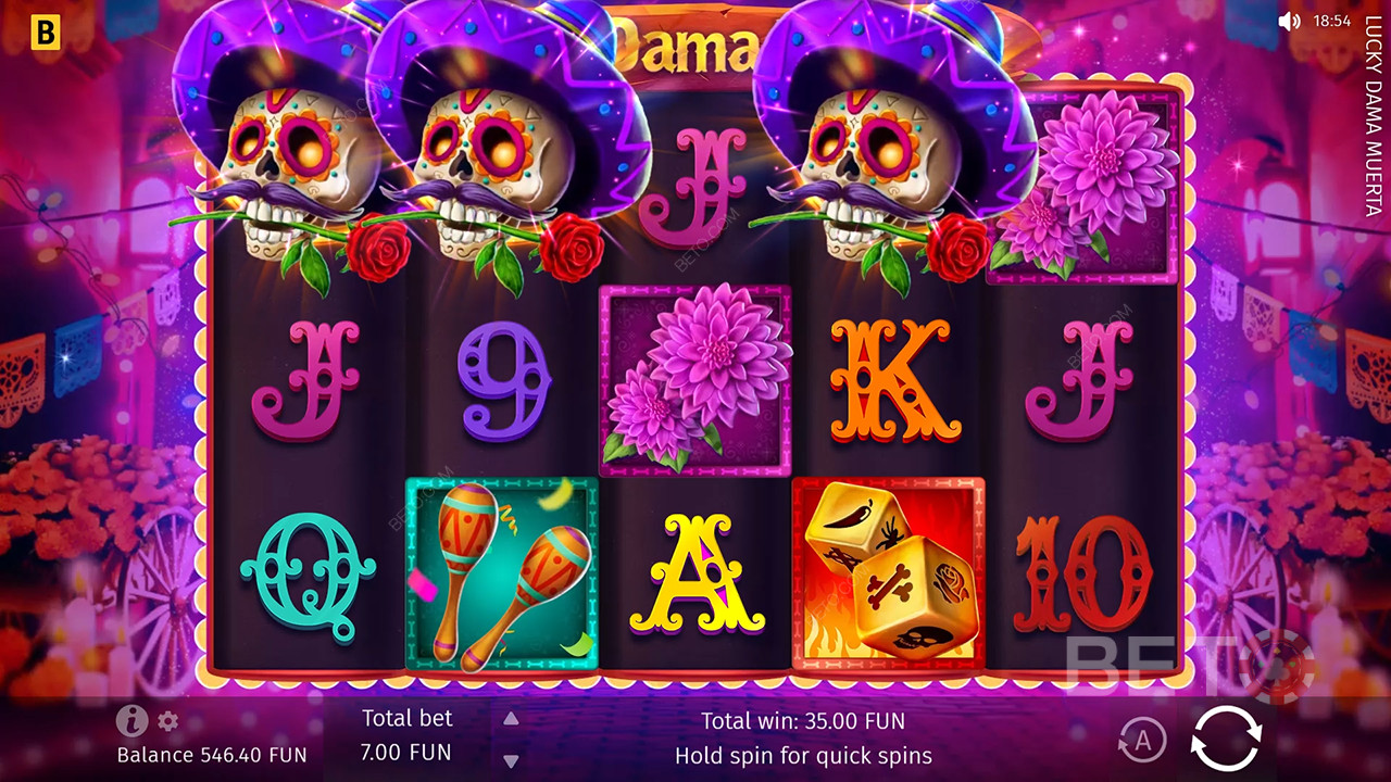 BETO 老虎機的 Lucky Dama Muerta 評論