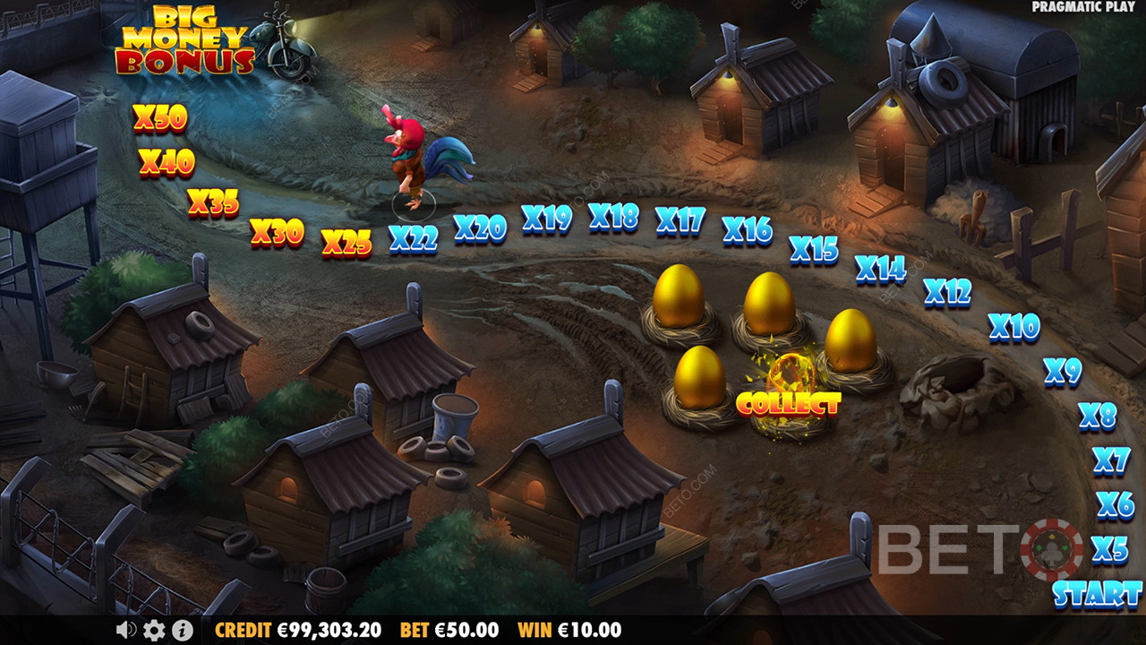 在 The Great Chicken Escape 老虎機中贏取 5,000 倍賭注！