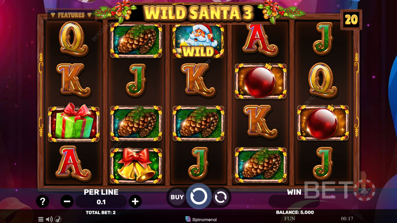 BETO 老虎機評論 Wild Santa 3