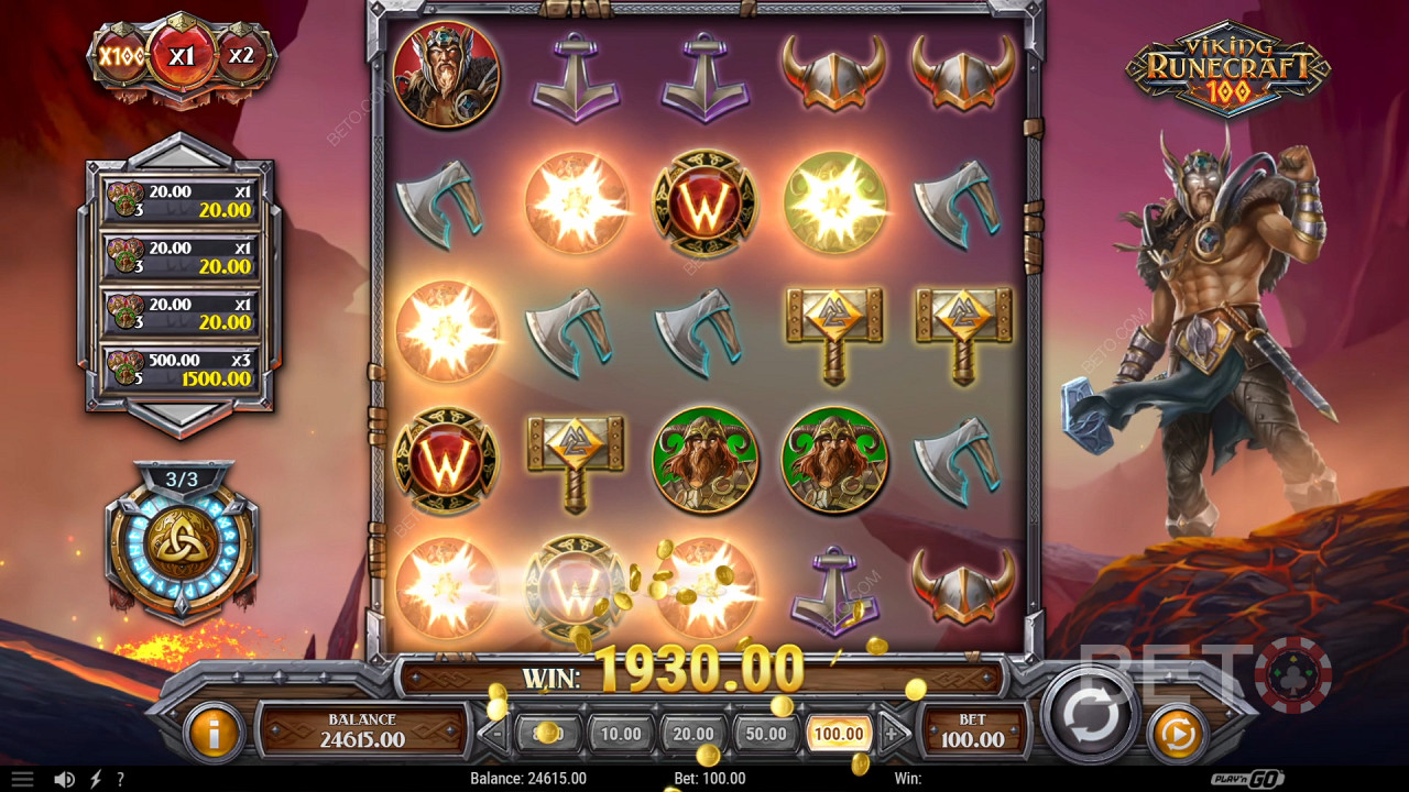 BETO 老虎機的Viking Runecraft 100 評論
