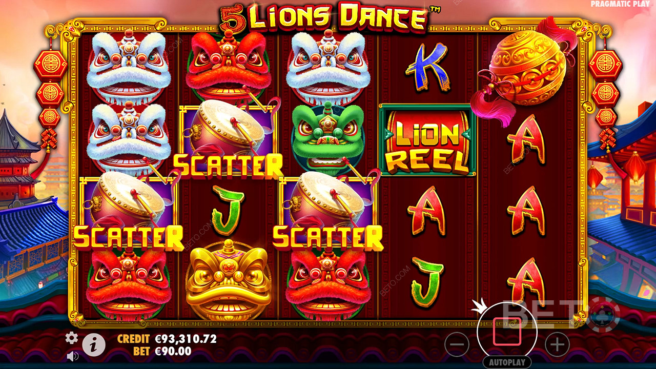 5 Lions Dance 免費遊戲