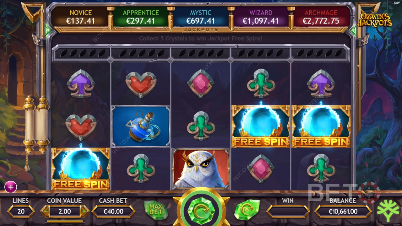 BETO 老虎機的 Ozwin 累積獎金評論