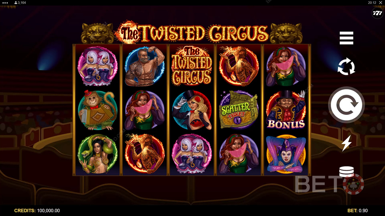 如何玩Microgaming的《The Twisted Circus》
