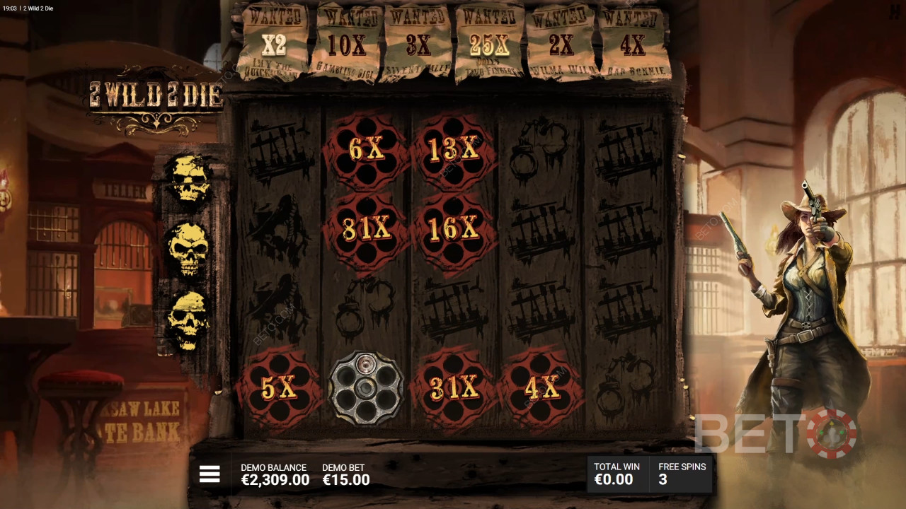 Hacksaw Gaming在 2 Wild 2 Die 中解釋的獎勵功能