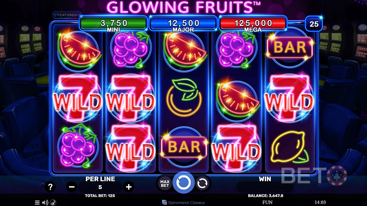 Glowing Fruits 免費遊戲