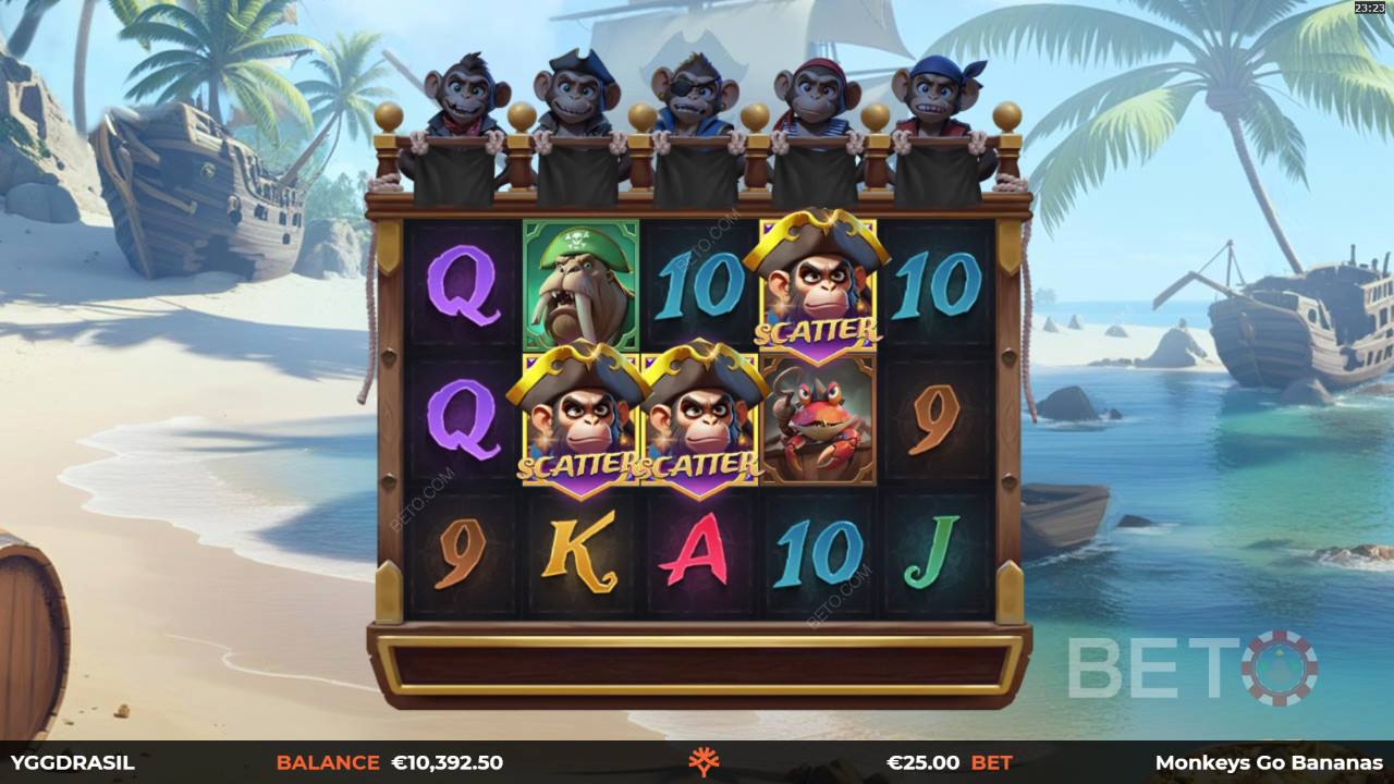 BETO 老虎機的 Monkeys Go Bananas MultiMax 評論