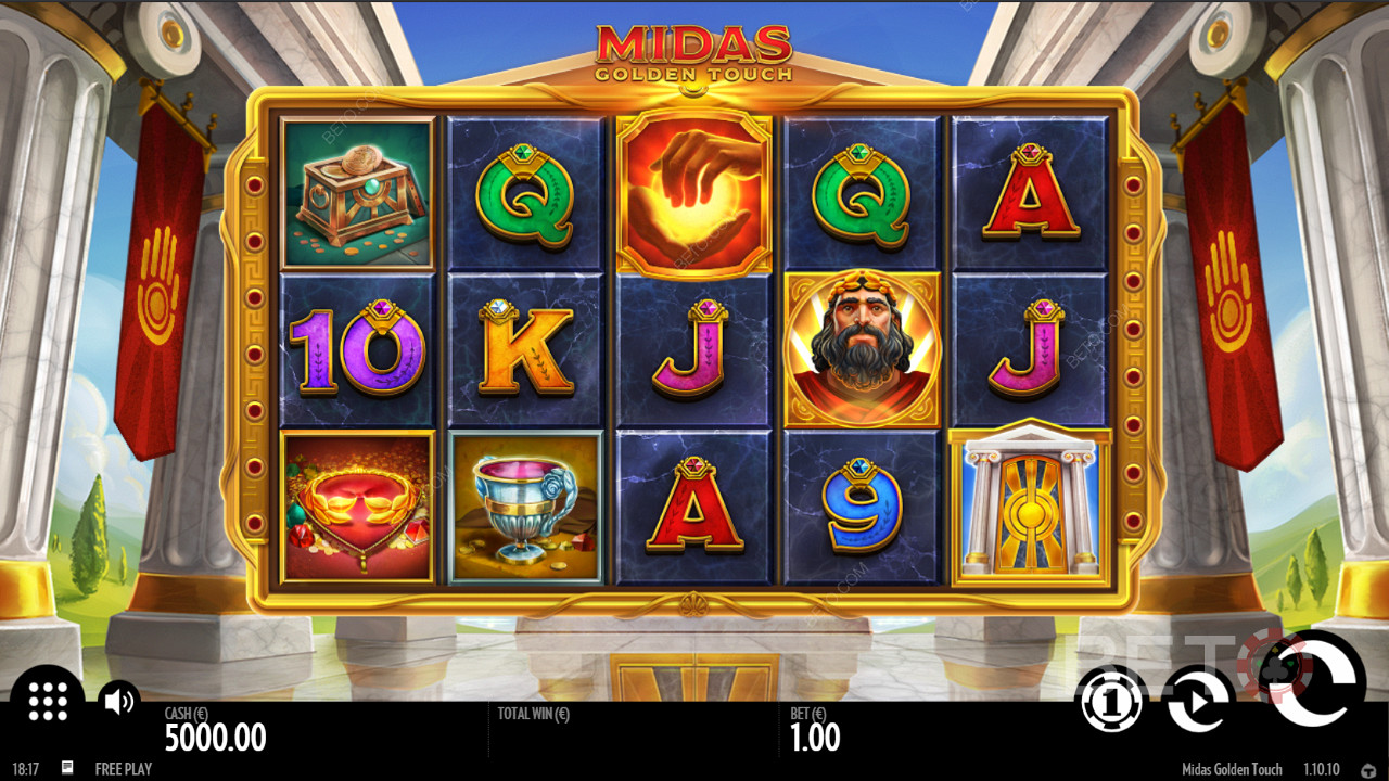 使用Midas Golden Touch觸發獎勵遊戲功能