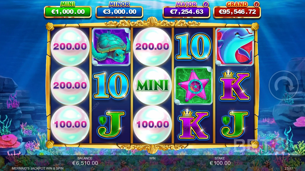 Mermaid's Jackpot Win & Spin 免費遊戲