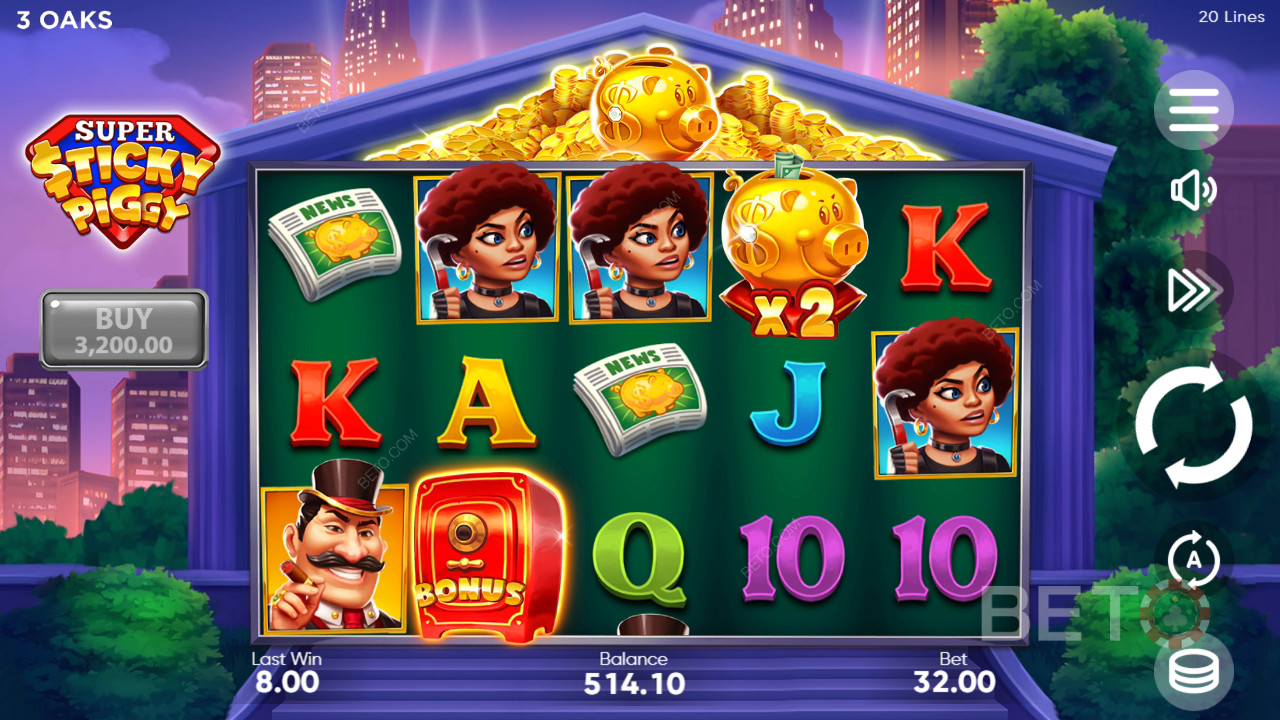 如何玩 3 Oaks Gaming 的超級黏豬