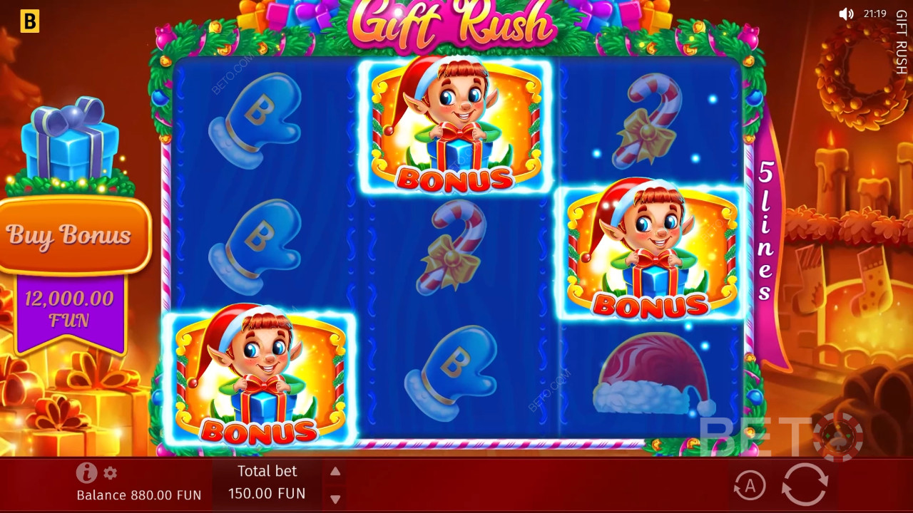 BETO 老虎機的 Gift Rush 評論