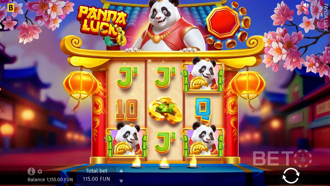 BETO 老虎機的 Panda Luck 評論