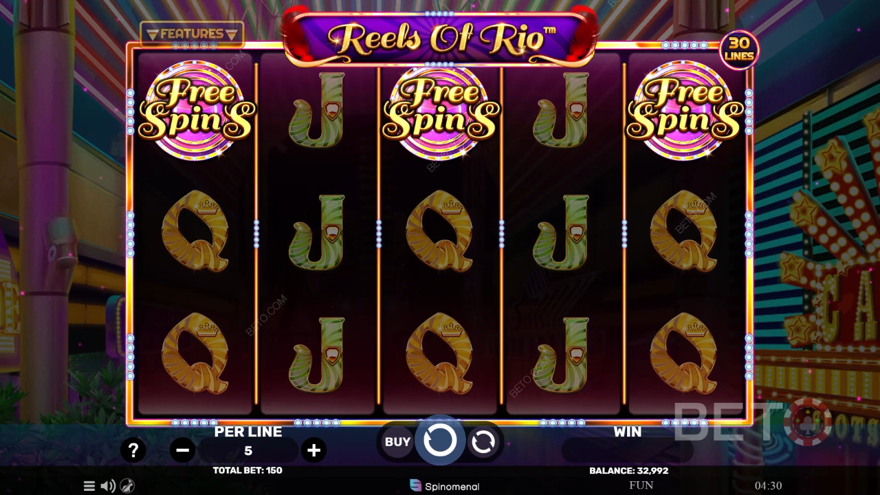 Reels Of Rio - BETO 老虎機派對時間評論