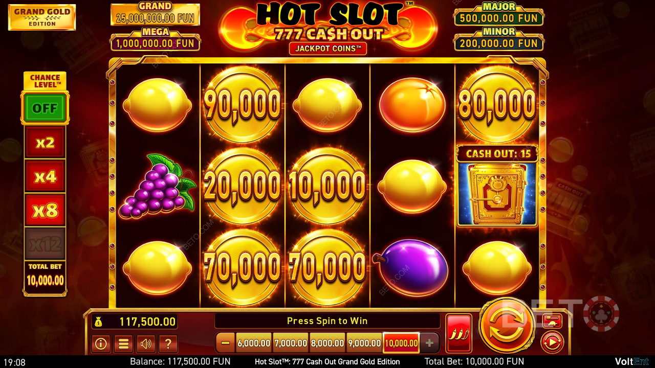 熱門老虎機：BETO Slots 的 777 Cash Out Grand Gold Edition 評論